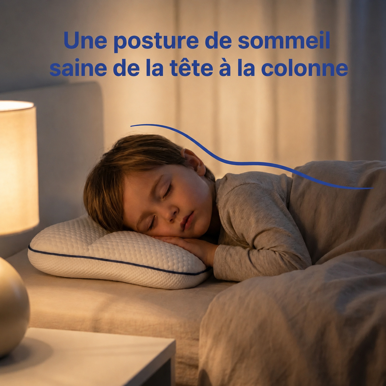 Bloomya® | Oreiller Ergonomique Évolutif Enfant (3–14 ans)