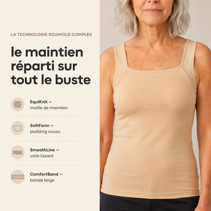 LiberLift® | Débardeur Brassière Intégrée, Maintien Sans Armature