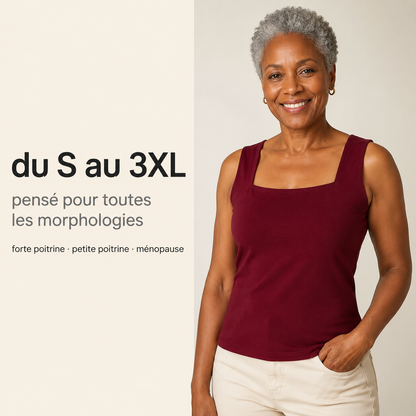 LiberLift® | Débardeur Brassière Intégrée, Maintien Sans Armature
