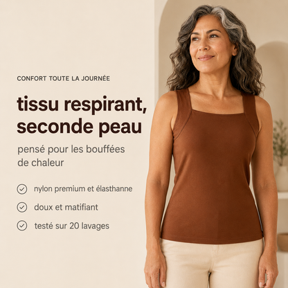 LiberLift® | Débardeur Brassière Intégrée, Maintien Sans Armature